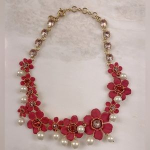 Jcrew floral and bead necklace